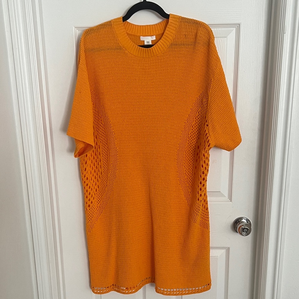 H&M Vibrant Orange Knit Sweater